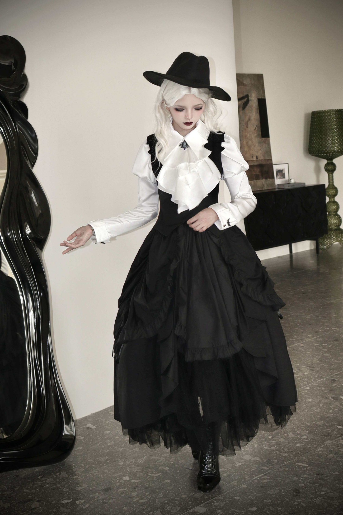 Gothic Wool Coat Suit