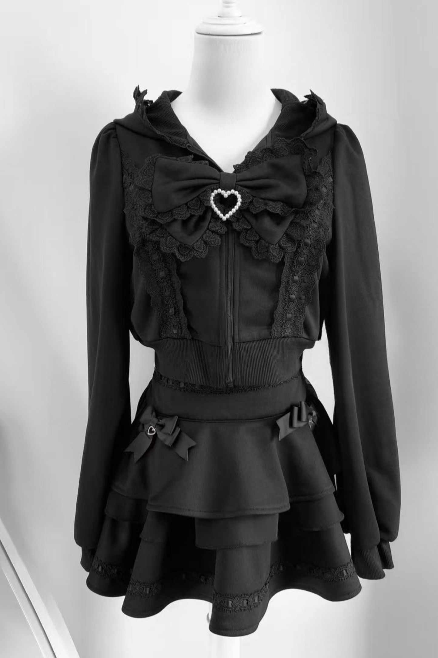 Black and White Sportswear Skirt