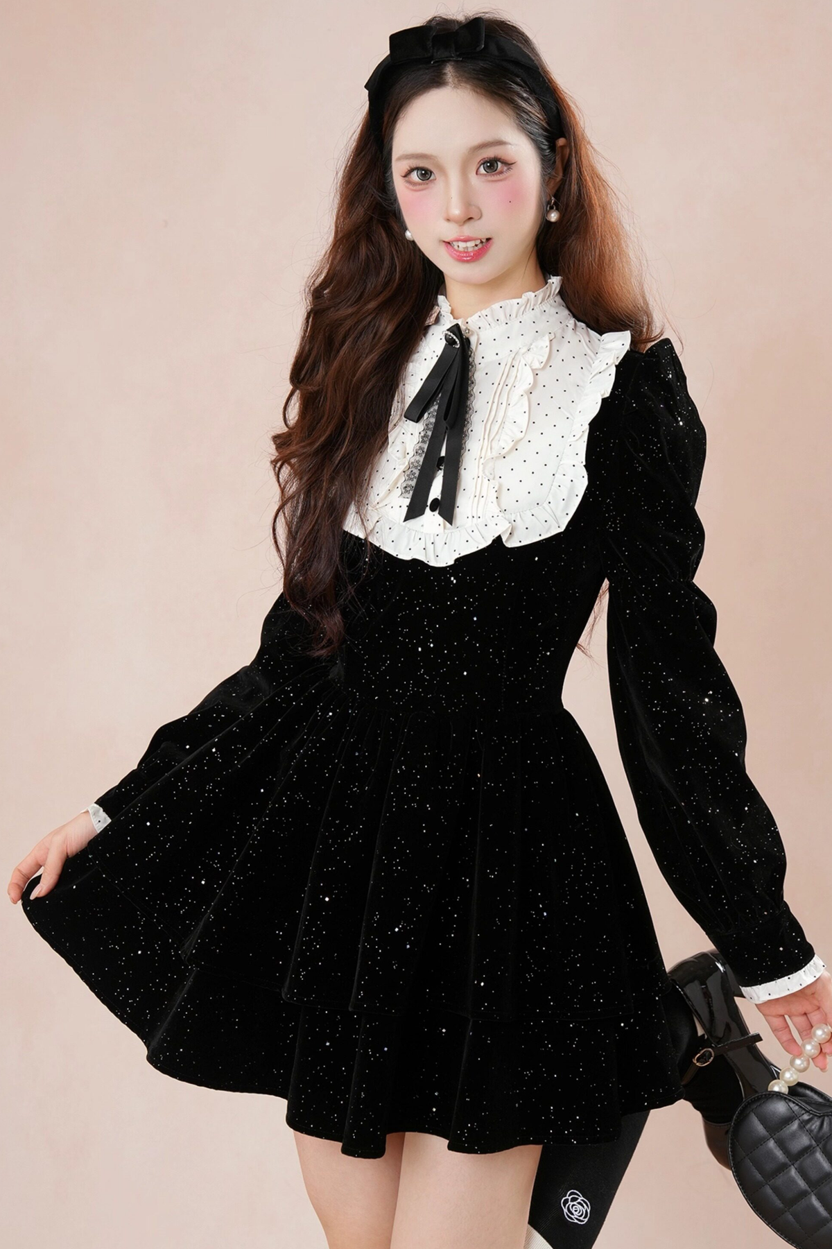 Velvet Shimmer Princess Dress
