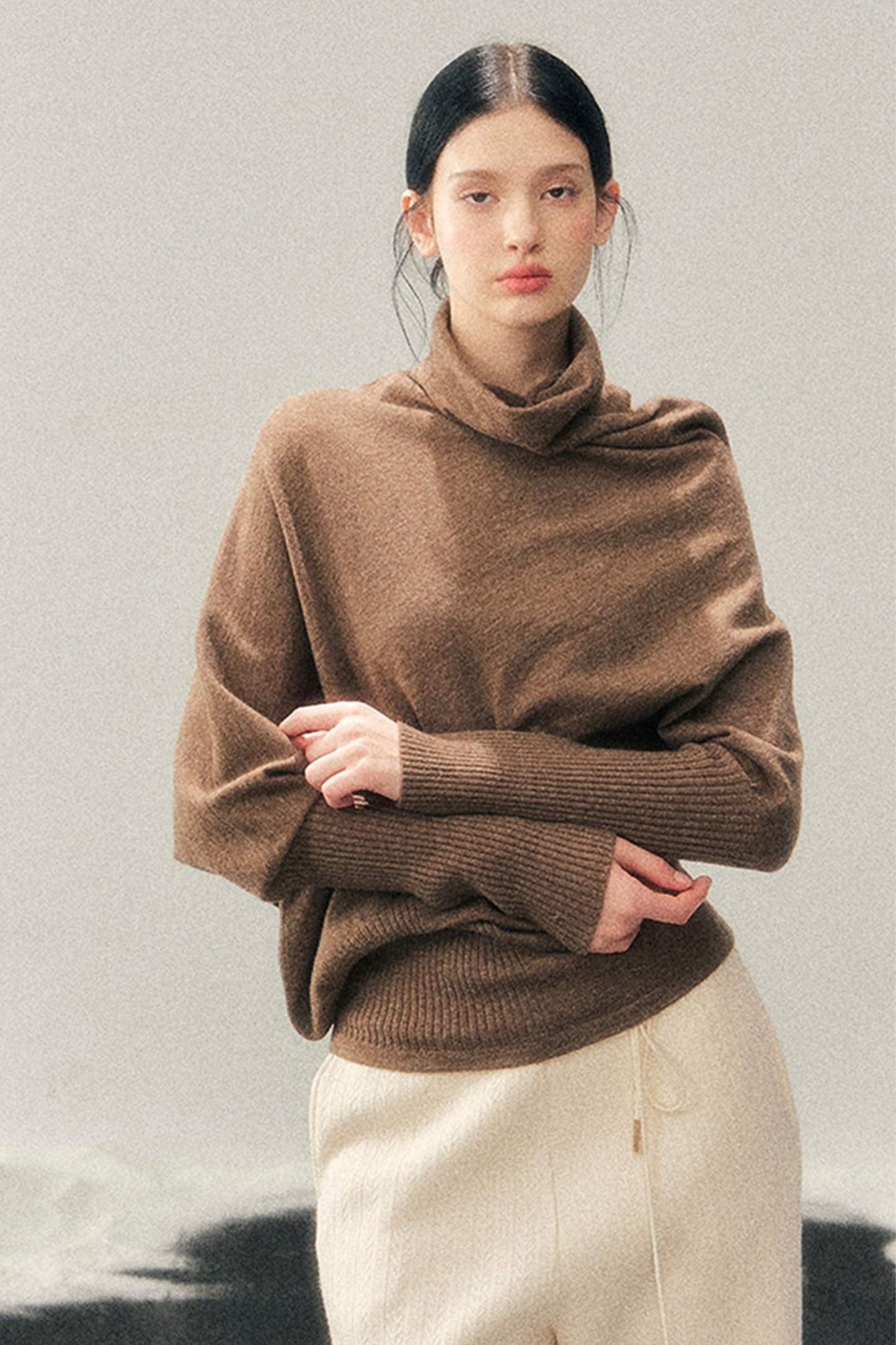 Chic Edgy Knit Sweater