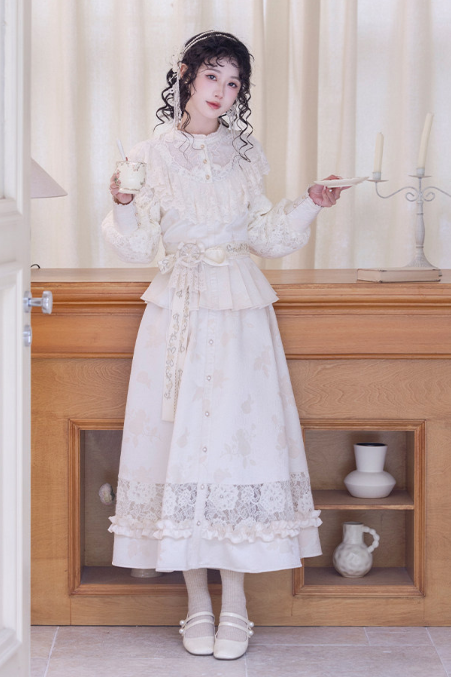 Lace Patchwork Vintage Dress