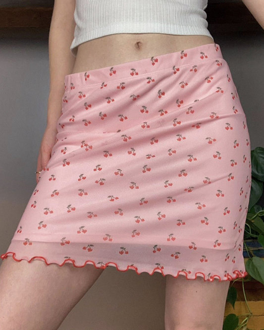 Summer Cherry Sweet Skirt