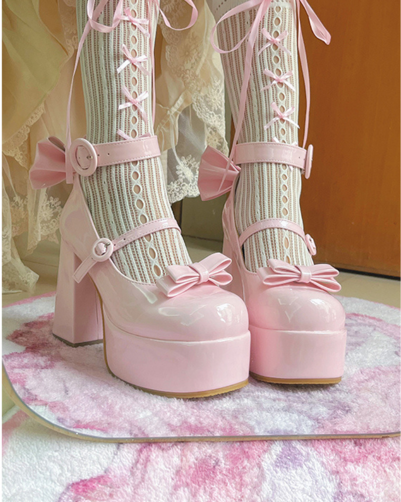 Fairy Lolita High Heel Platform Shoes Coquette Shoes