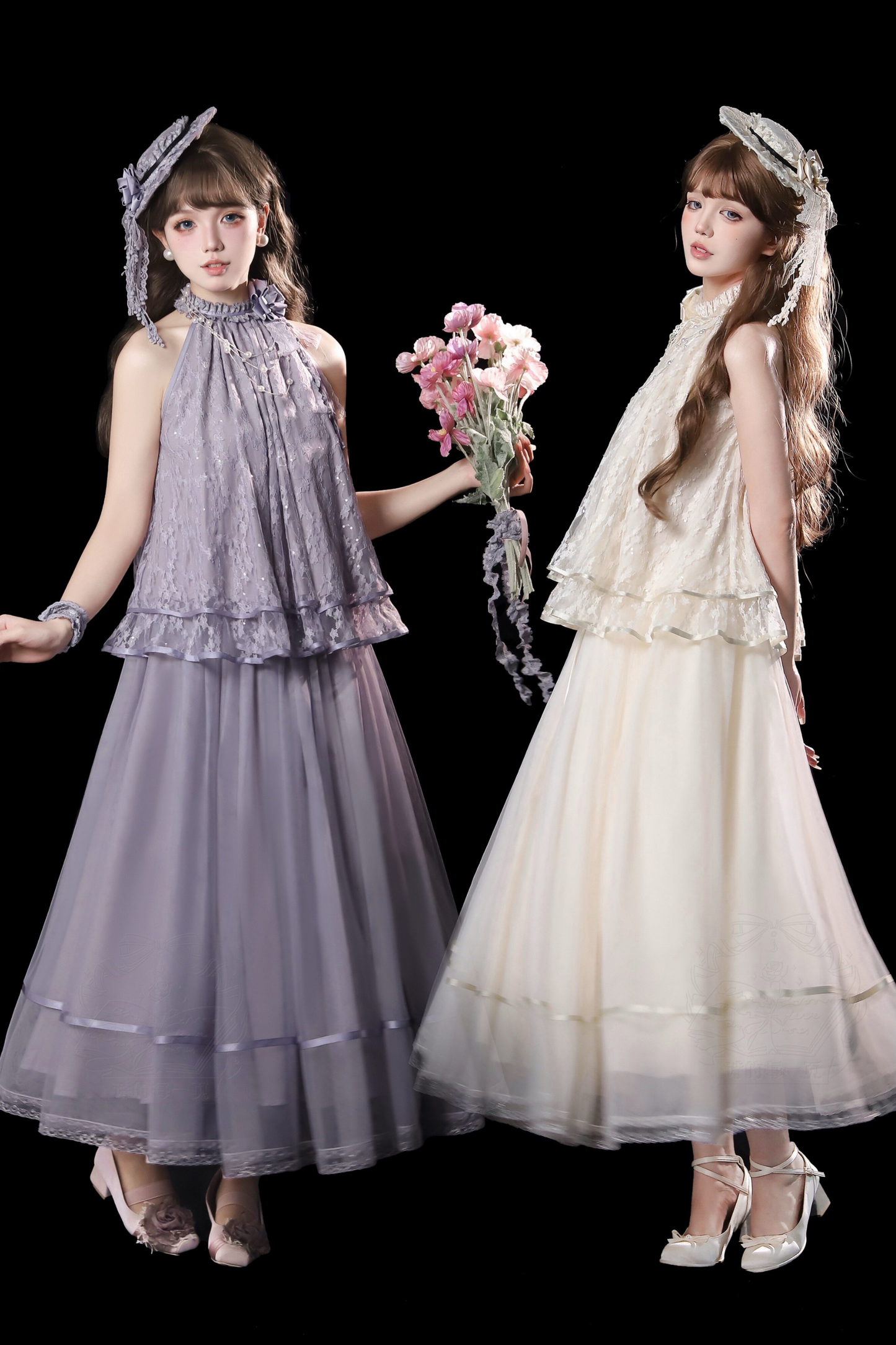 [Pre-order] Retro Elegant Inner + Top + Skirt + Accessories
