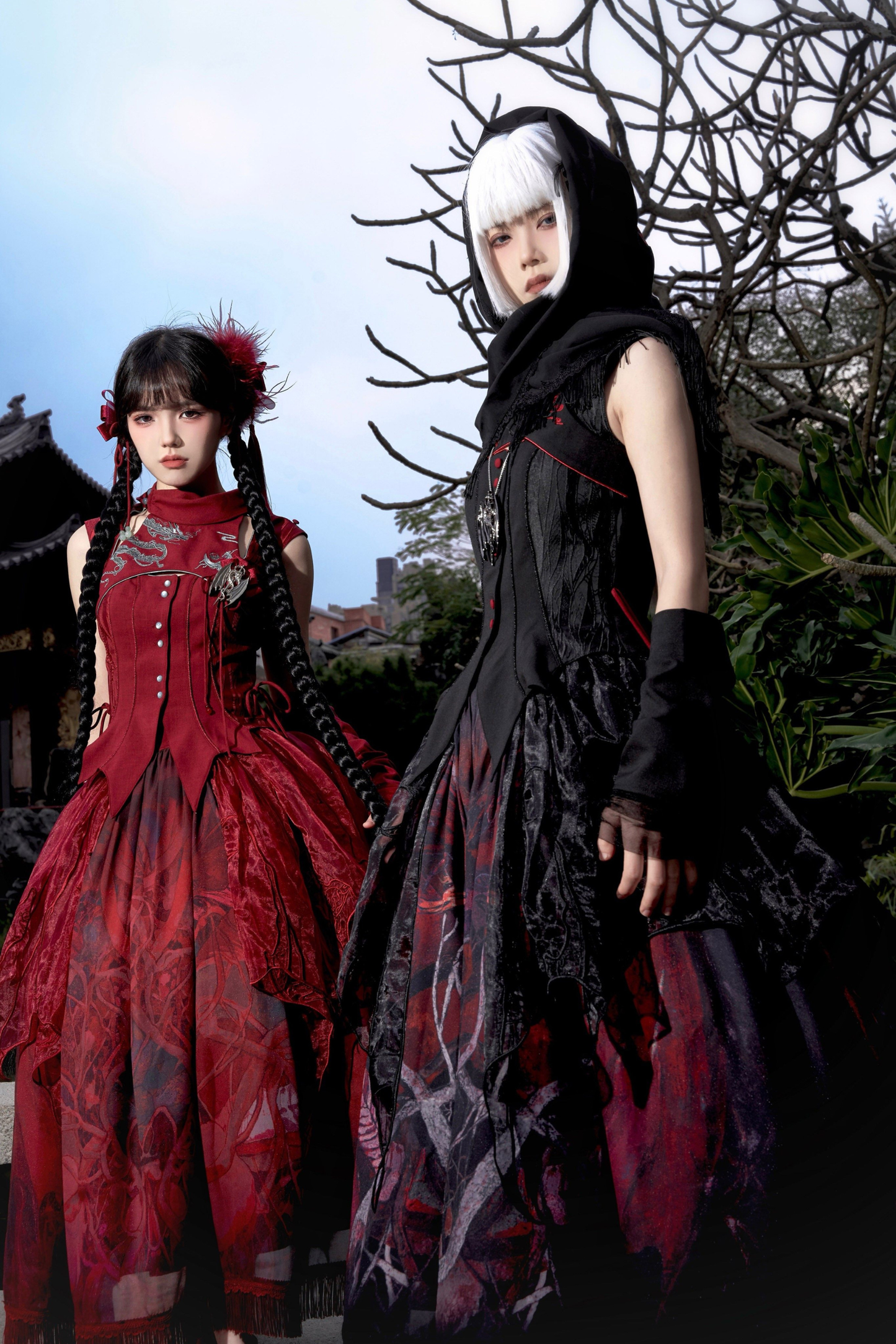 Mode Dragon Lolita Top + Skirt