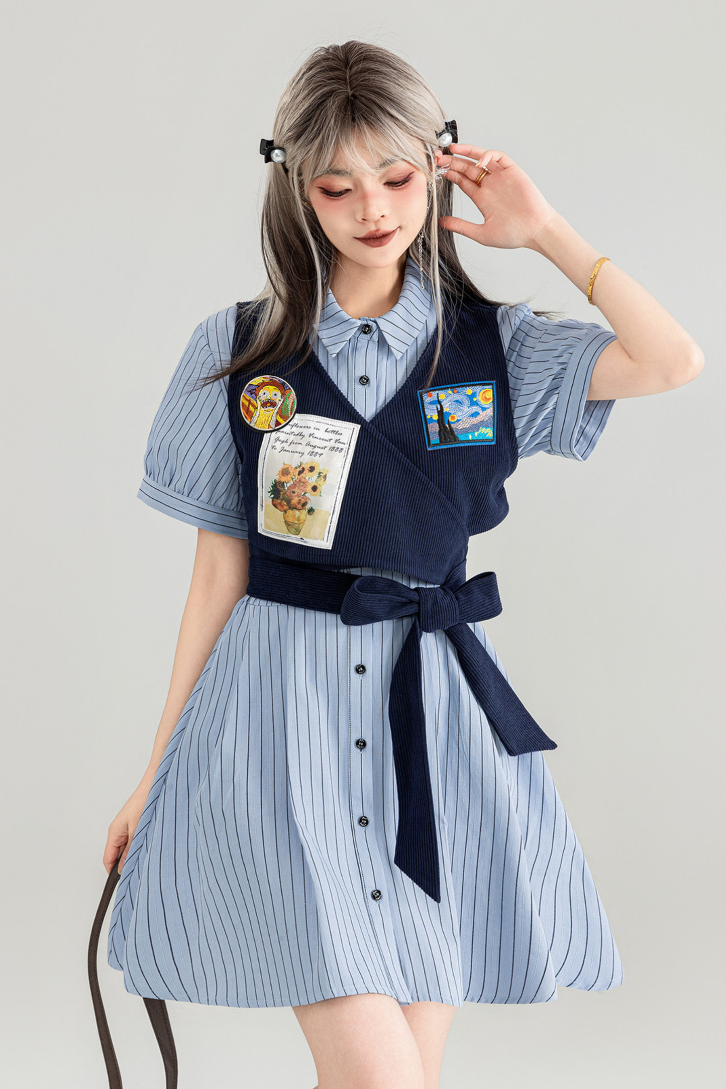 Preppy Dress + Striped Shirt Dress