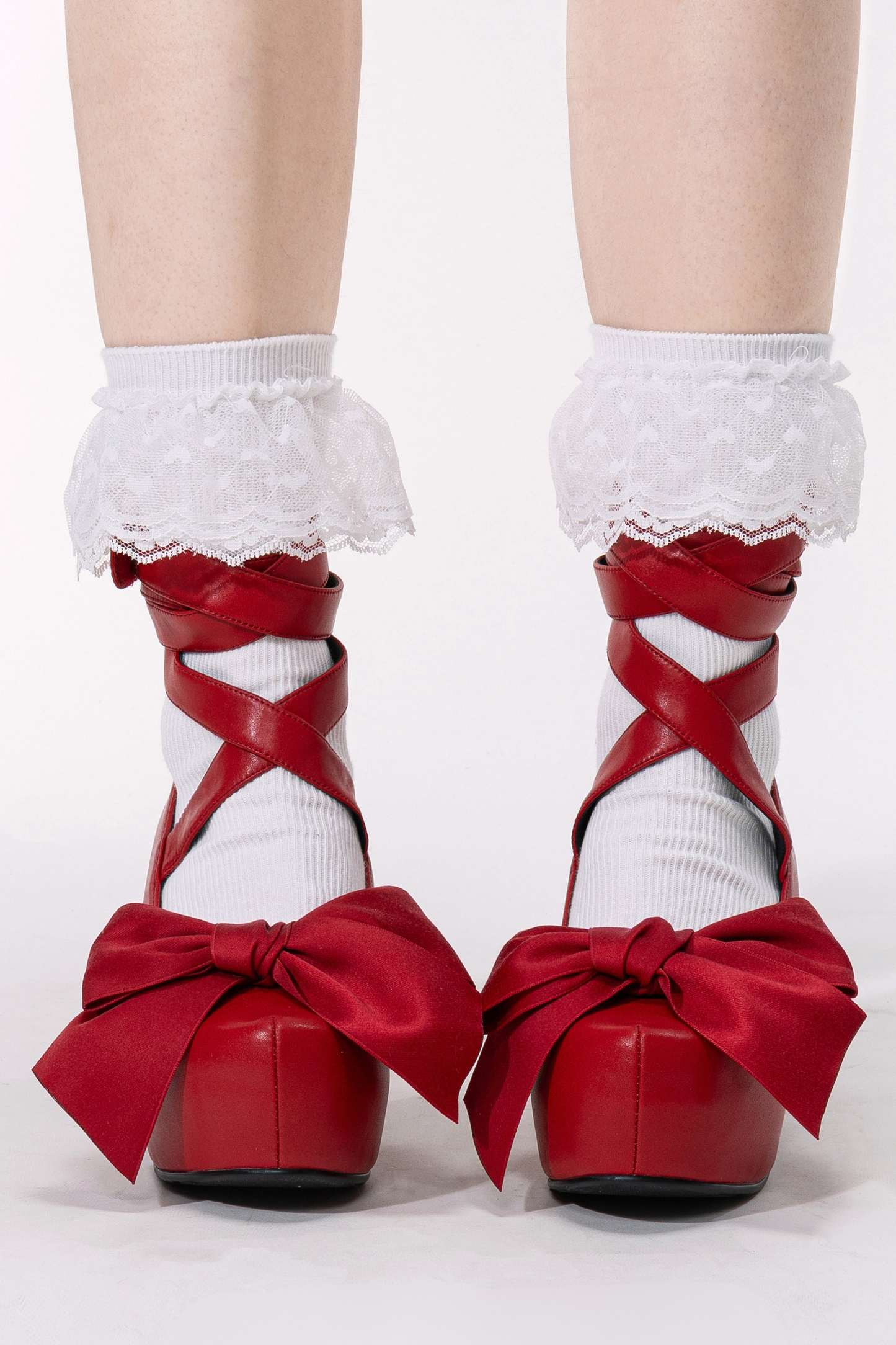 Lace-Up Ribbon Lolita Shoes
