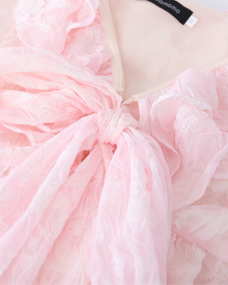 Ballet Light Pink Ruffle Rrose Skirt Coord Set