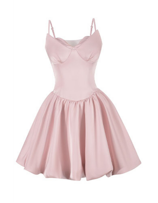 French Birthday Pink Tube Coquette Dress