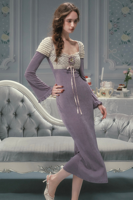 Slim Lace Long Dress