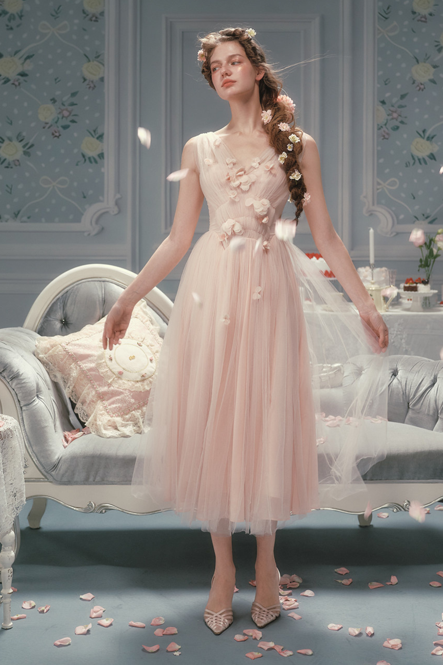 Romantic French Lace Dress