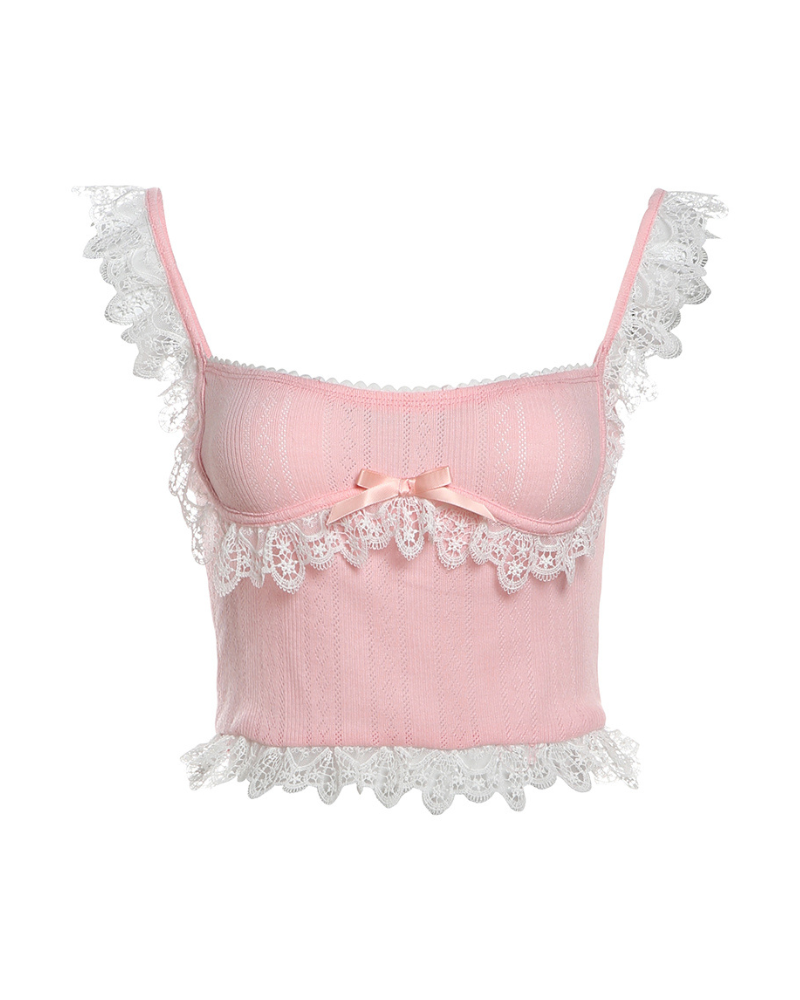 Sweet Spicy Suspender Coquette Top