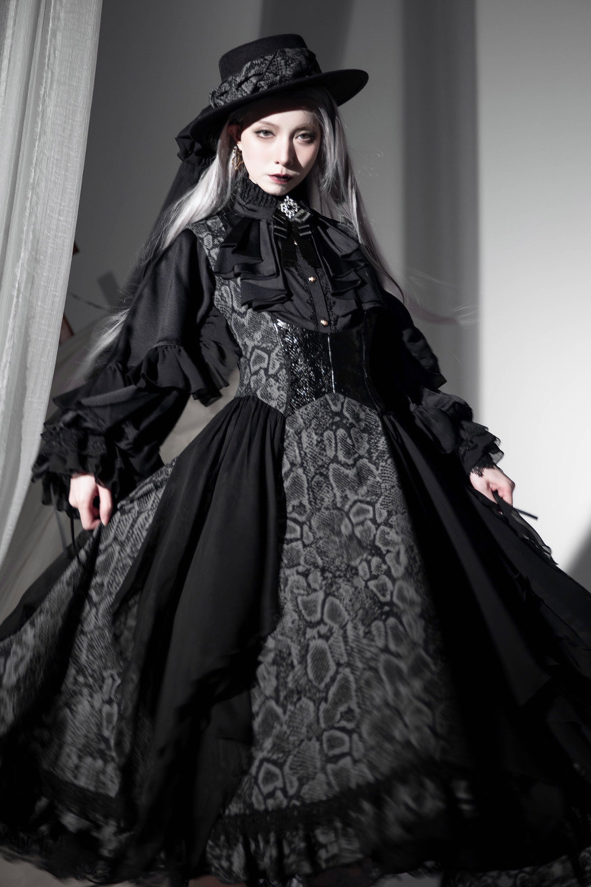 Snake Moon Night Lolita Jumper Skirt