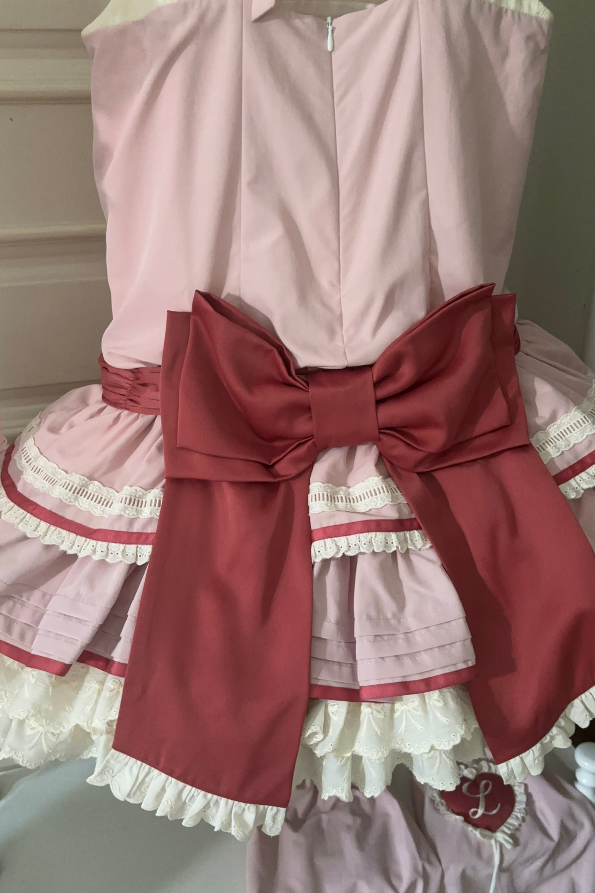 Scarlet Heartbeat Sleeveless Dress + Sleeves + Headband + Leg Warmers