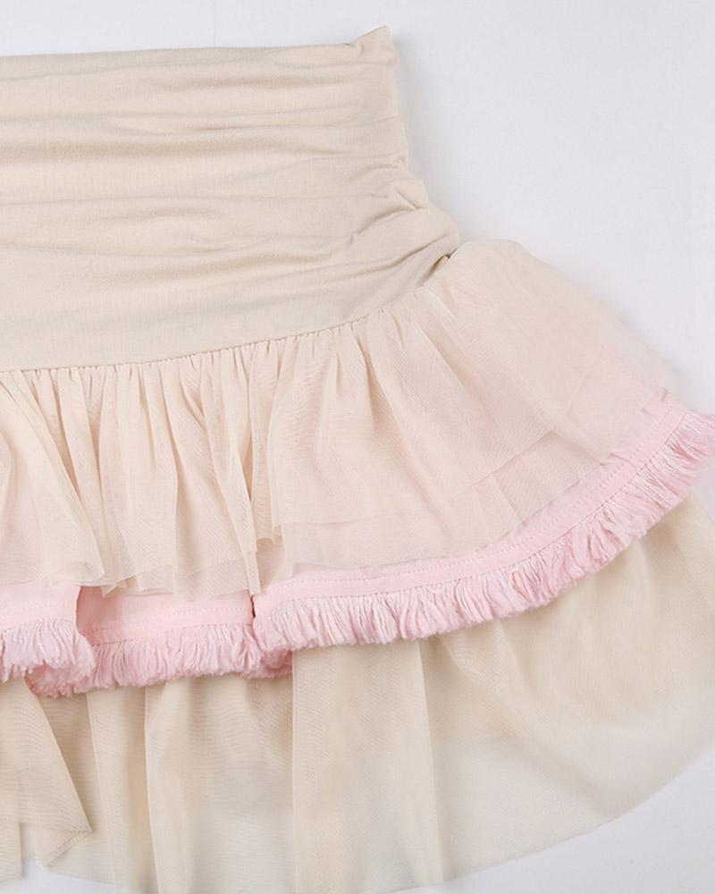 Mini Ruffled Skirt