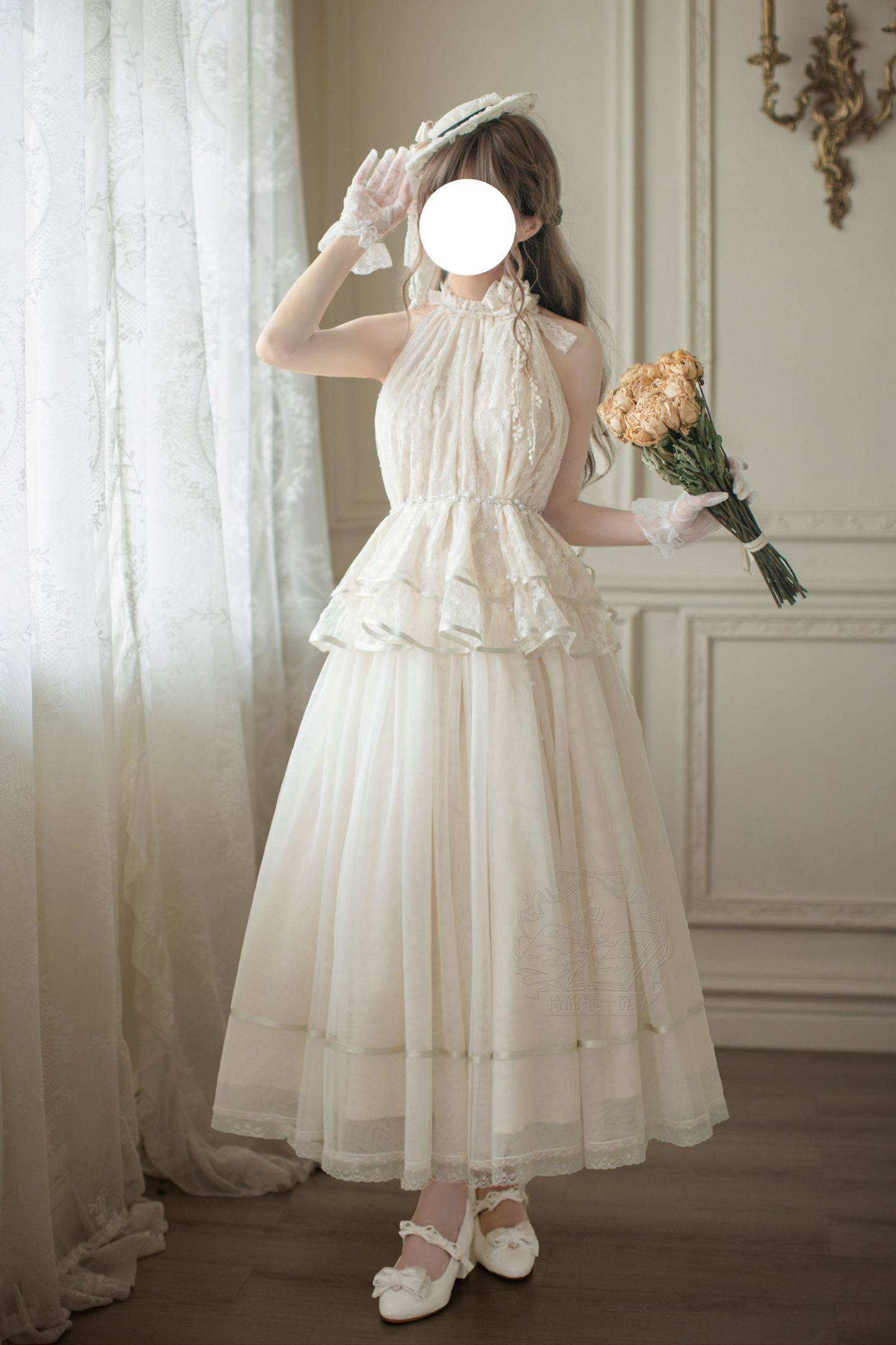 [Pre-order] Retro Elegant Inner + Top + Skirt + Accessories