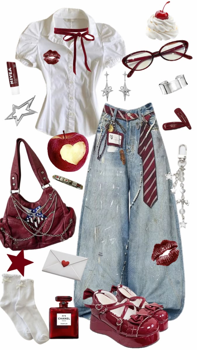 Vintage Print Bruno Mars Concert Jeans