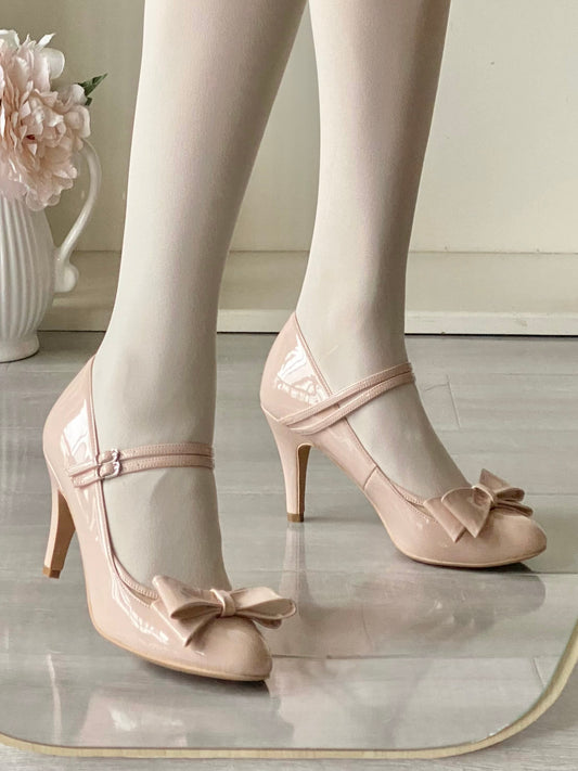 Coquette Bow Thick-soled Shoes