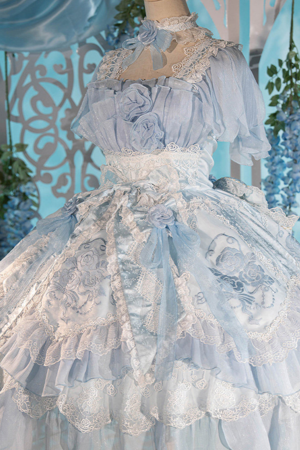 Fairy Princess Lolita Jumper Skirt + Hair Accessories + Sleeves
