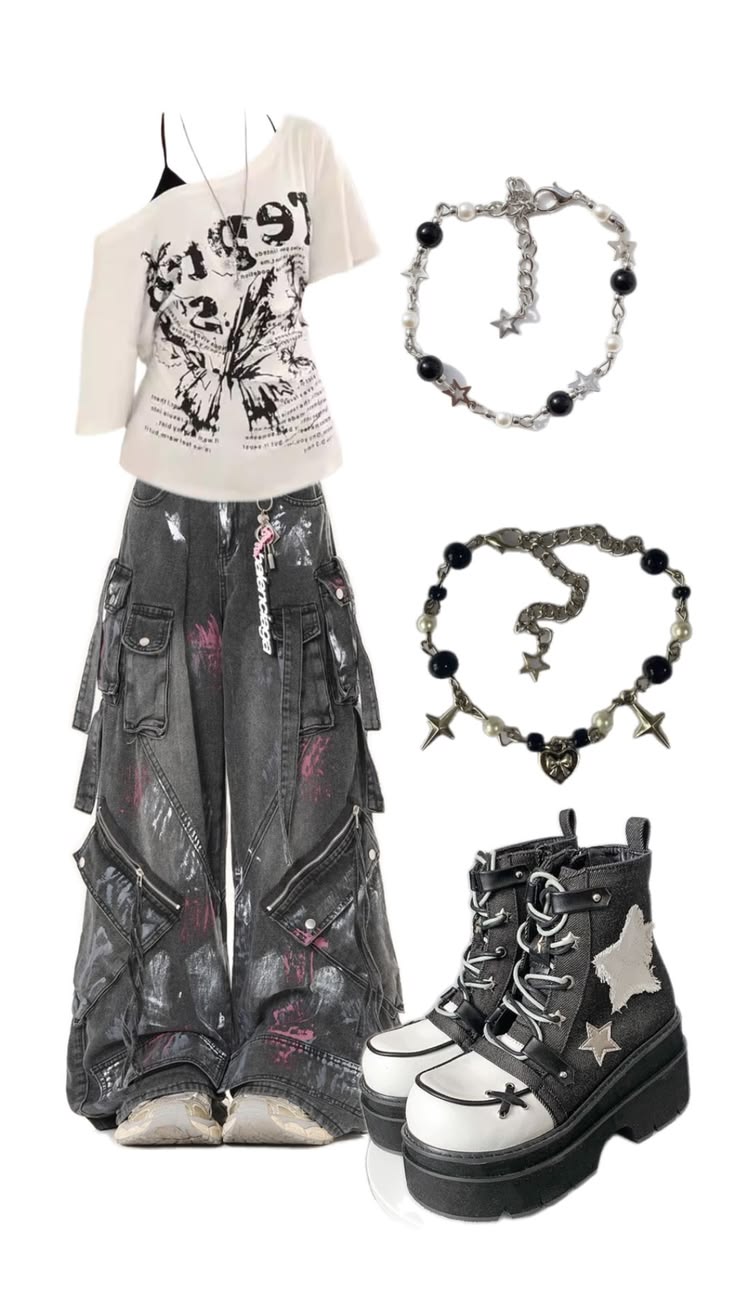 Graphic print off-shoulder short-sleeve tee