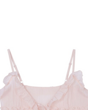 Load image into Gallery viewer, Pink Layered Lace Translucent Sweet Coquette Top
