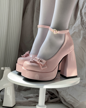 Load image into Gallery viewer, High Heel Mary Jane Kawaii Coquette Shoes
