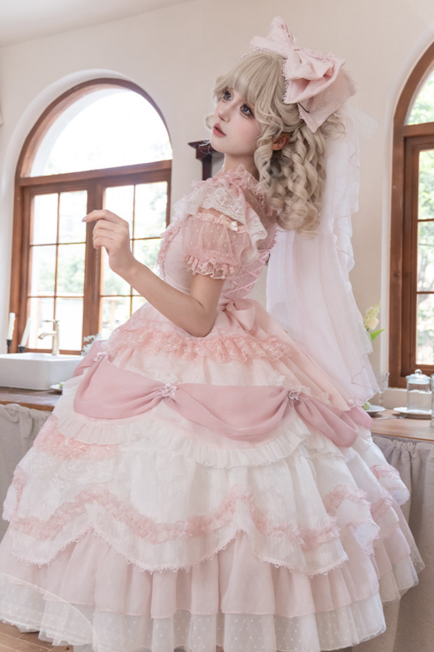 Pink Satin Sweetheart Dress