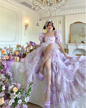 Load image into Gallery viewer, Prom Puff Sleeve Fairy Princess Coquette Dress
