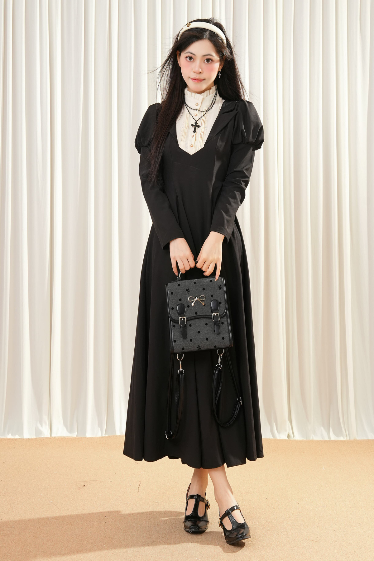Lolita Nun Style Black Dress