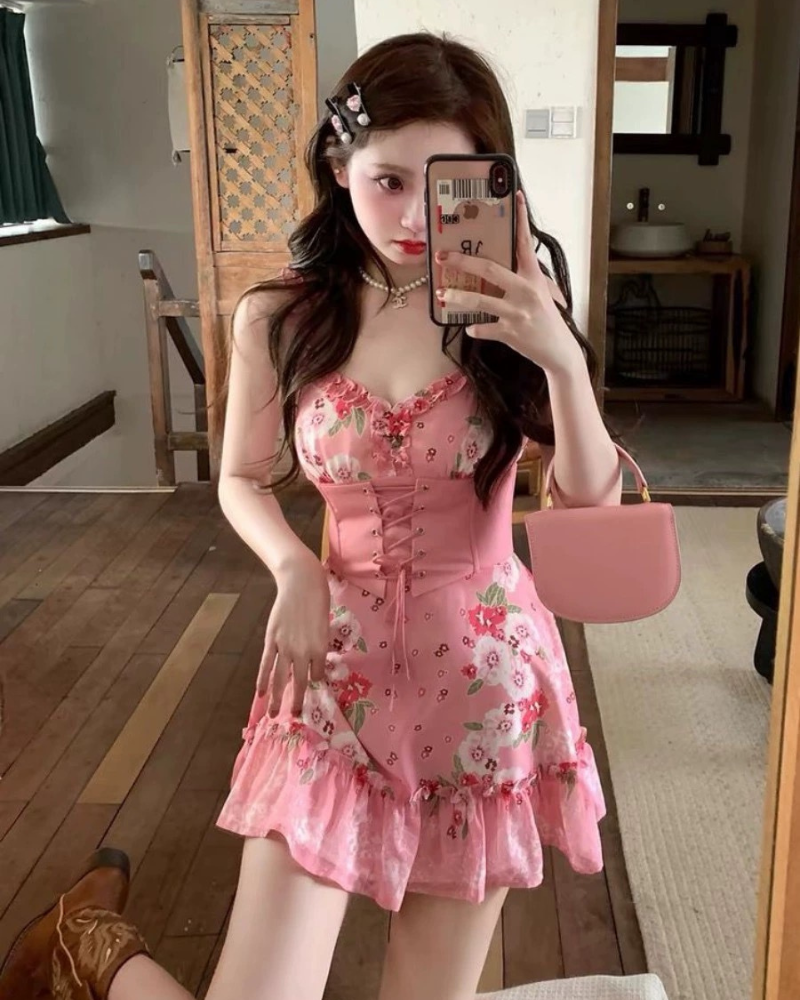 French Rose Floral Dress – By Coquette