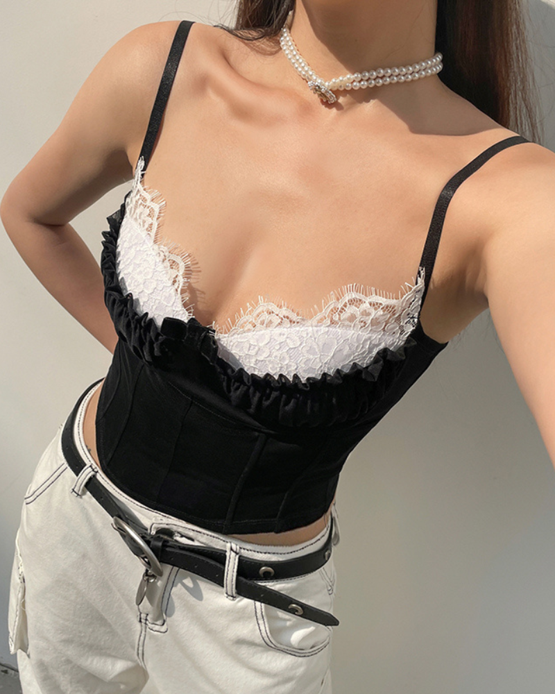 French Ballet Style Coquette Top