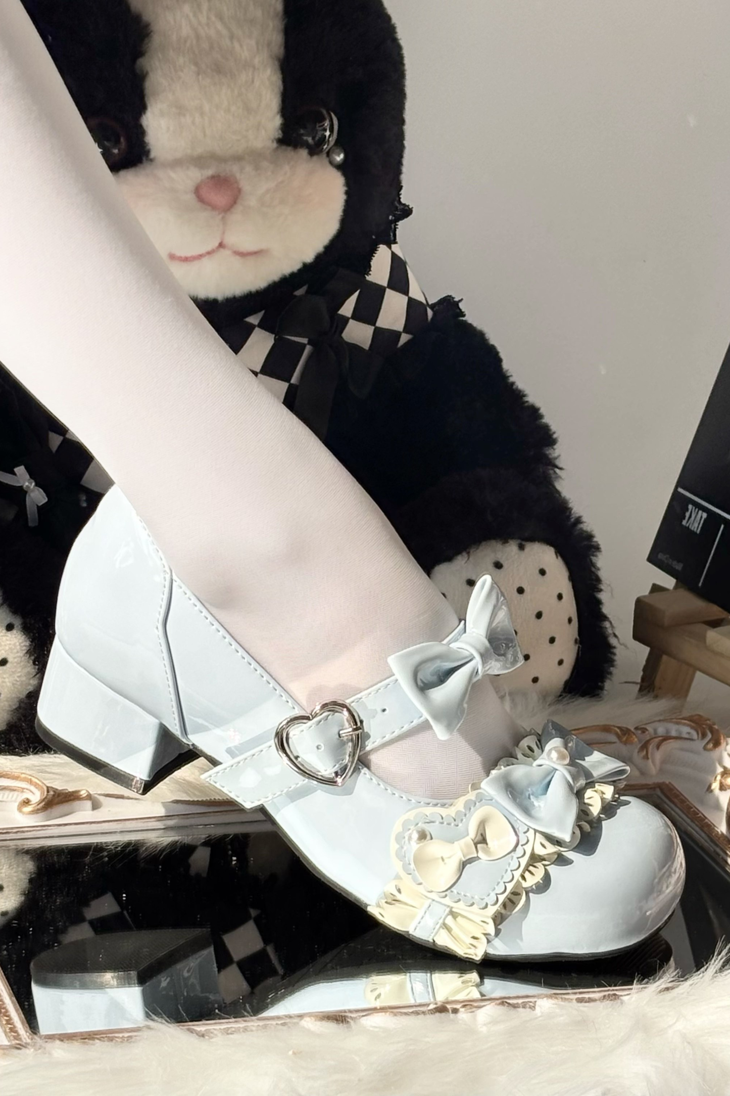 Ribbon Mousse Cake Round Toe Lolita Shoes