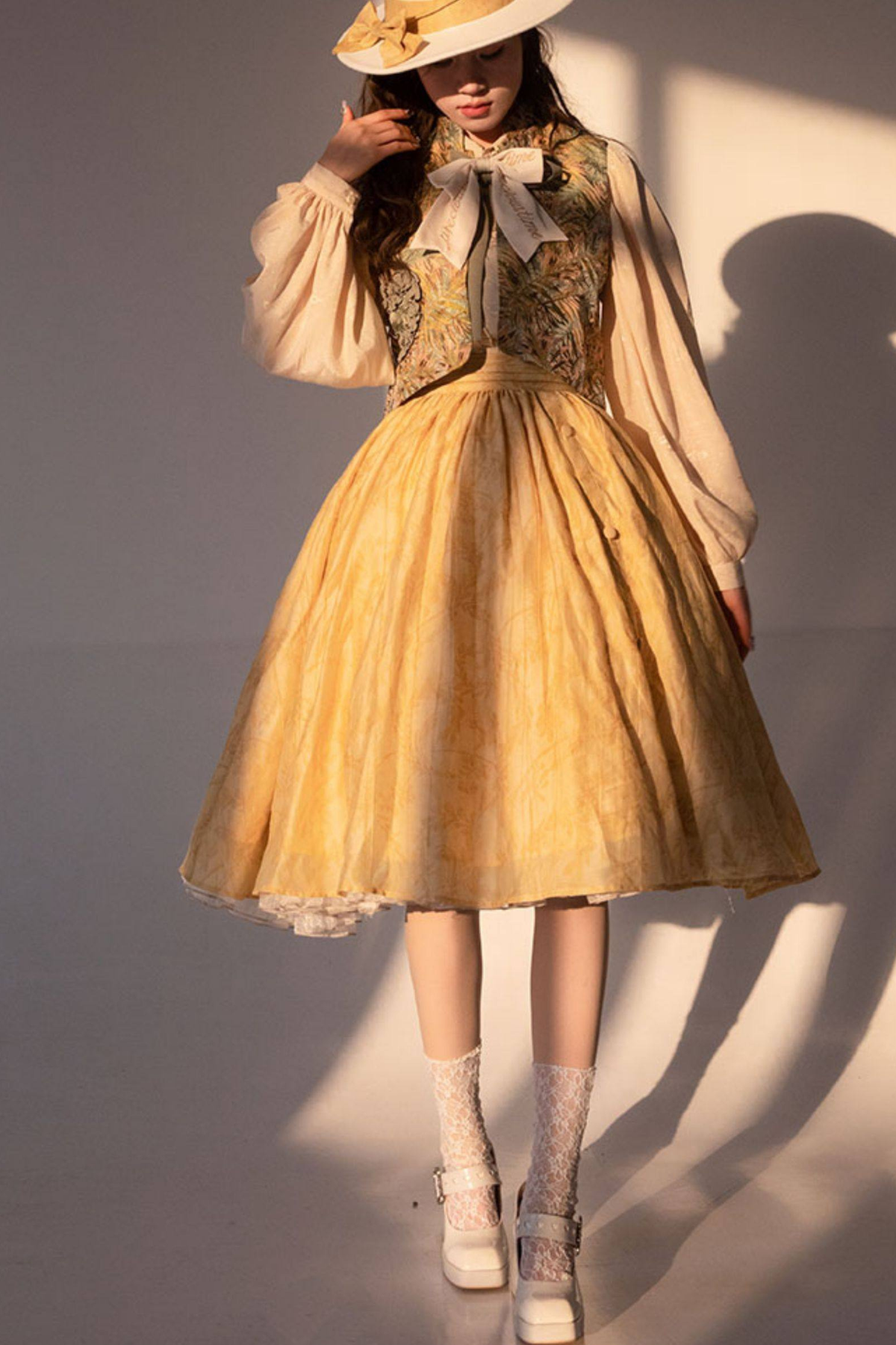 Golden Years Jacquard Dress