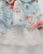 Load image into Gallery viewer, French Oil Painting Smudged Floral Lace Coquette Dress
