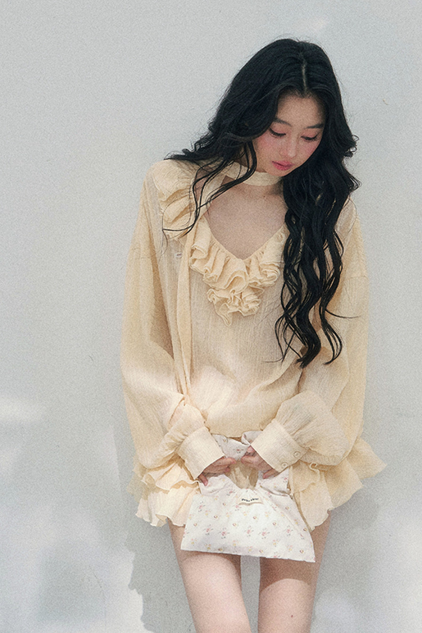Evening Breeze Milky Dress + Inner Pants