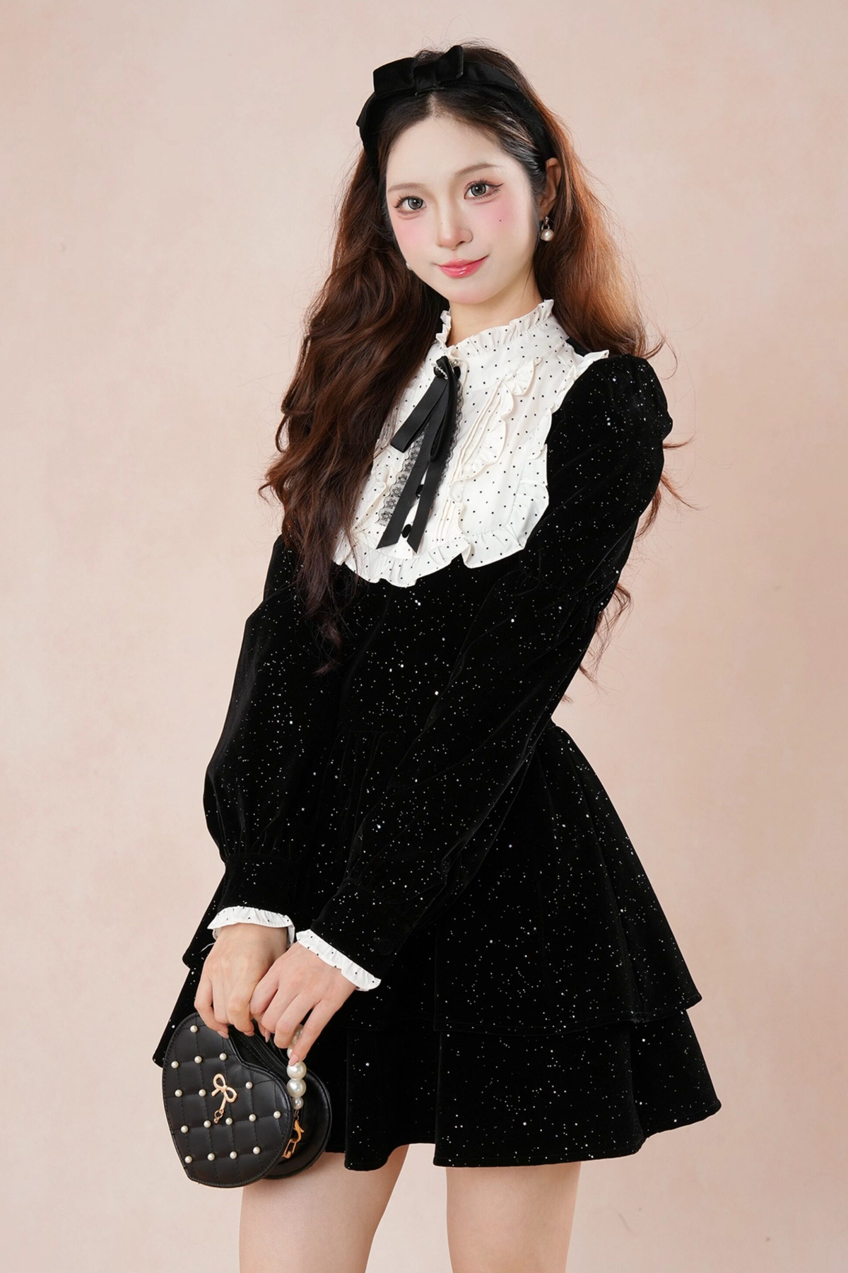 Velvet Shimmer Princess Dress