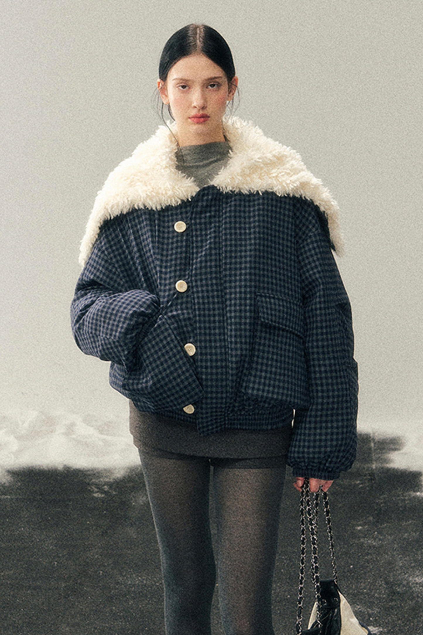 Silent Blue Lamb Mode Jacket