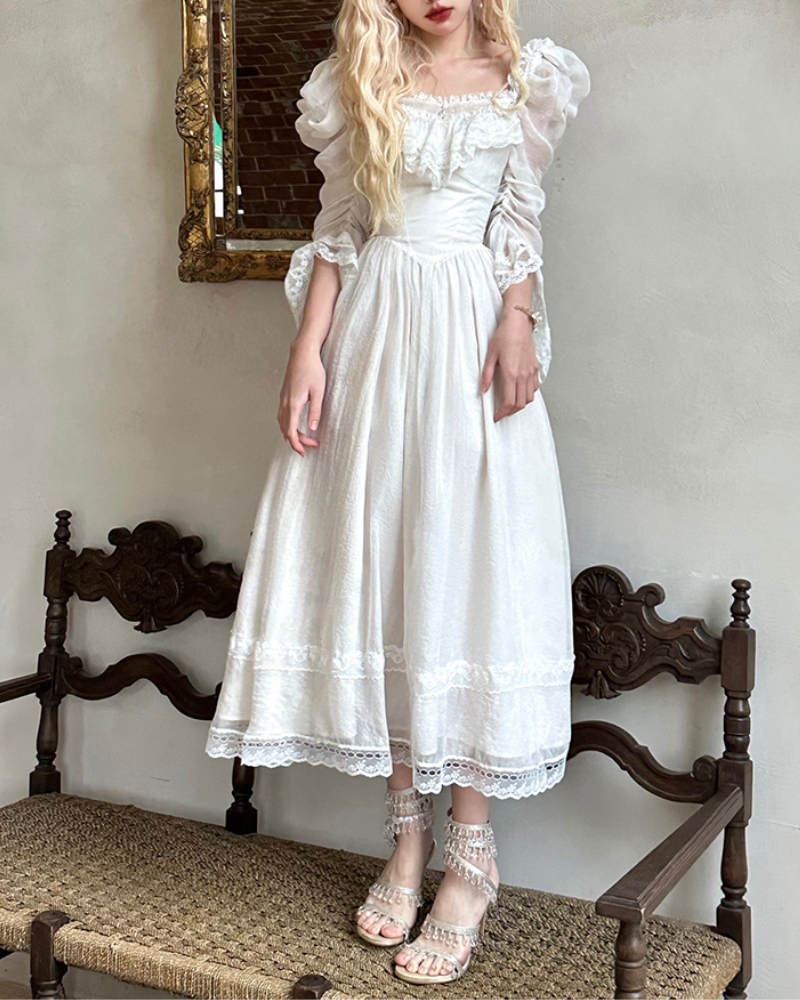 French Palace Fairy Coquette Dress