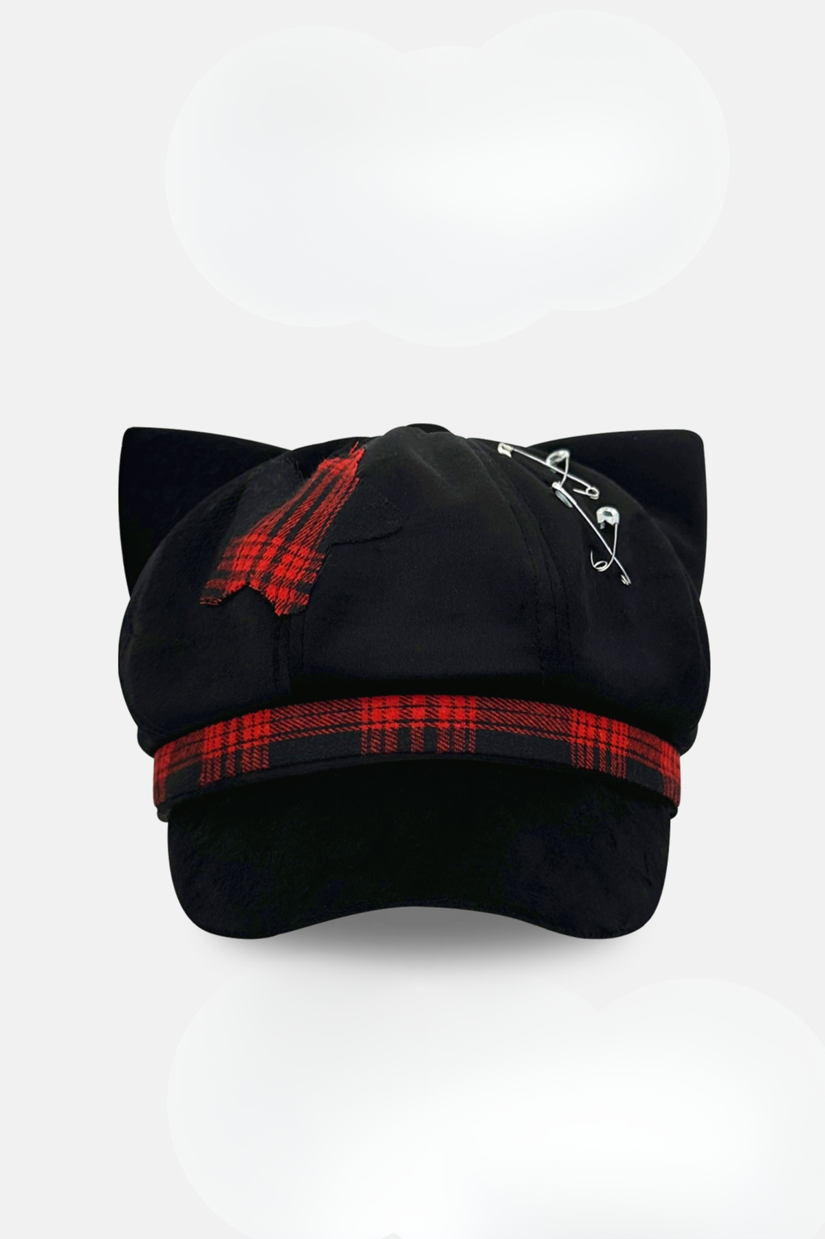Cat Ear Subculture Check Hat