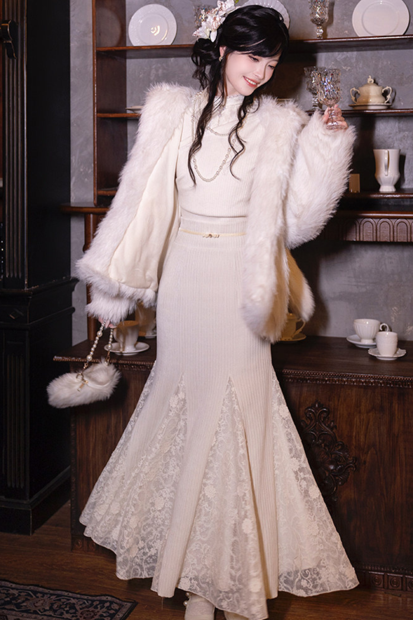 Moonlight Lace Knit Set
