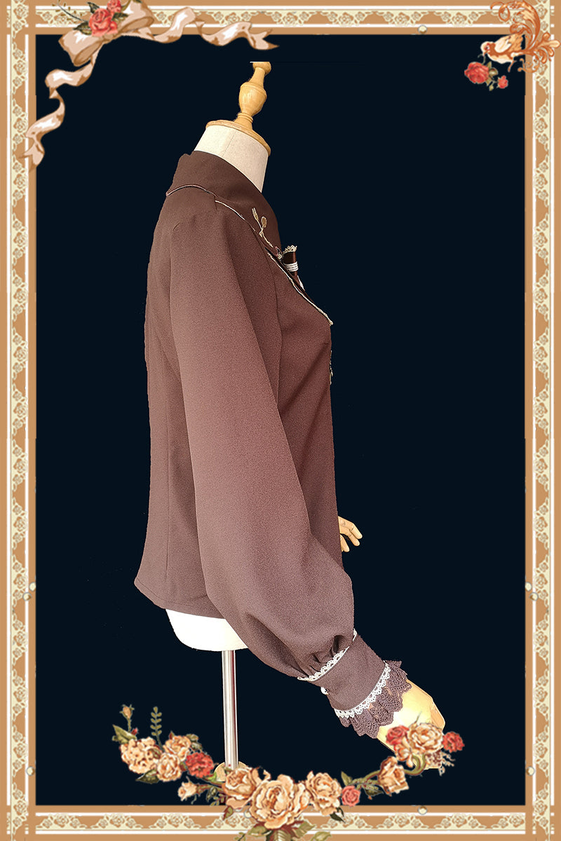 Elegant Embroidery Lapel Lolita Blouse