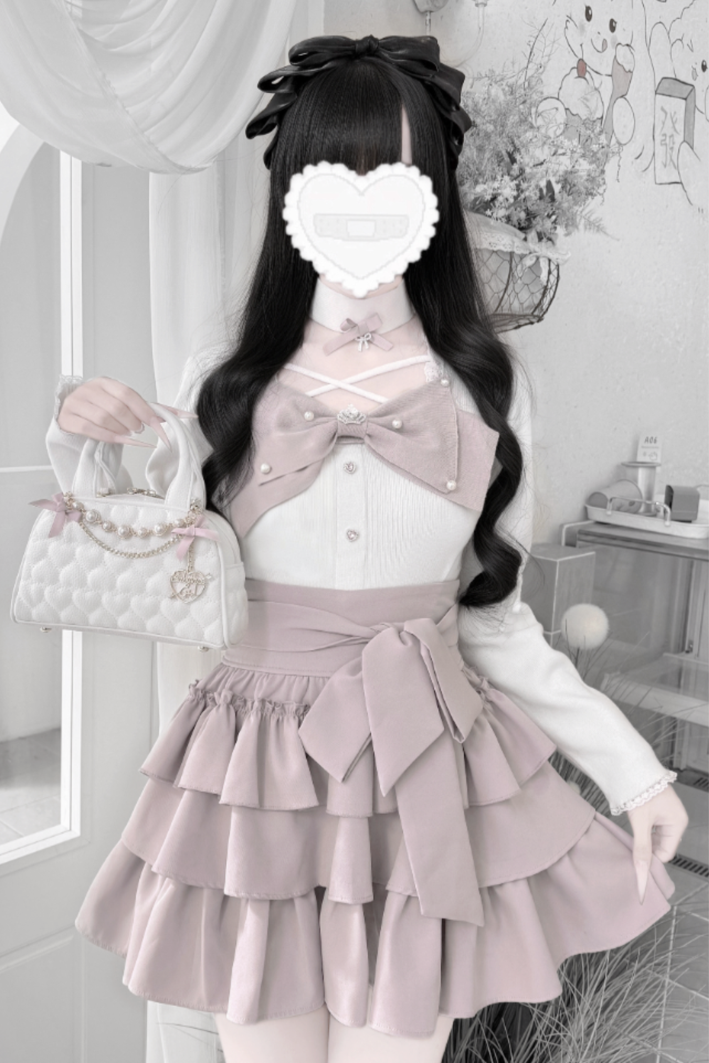 Sweet Knit Sweater Top + Tiered Inner Skirt