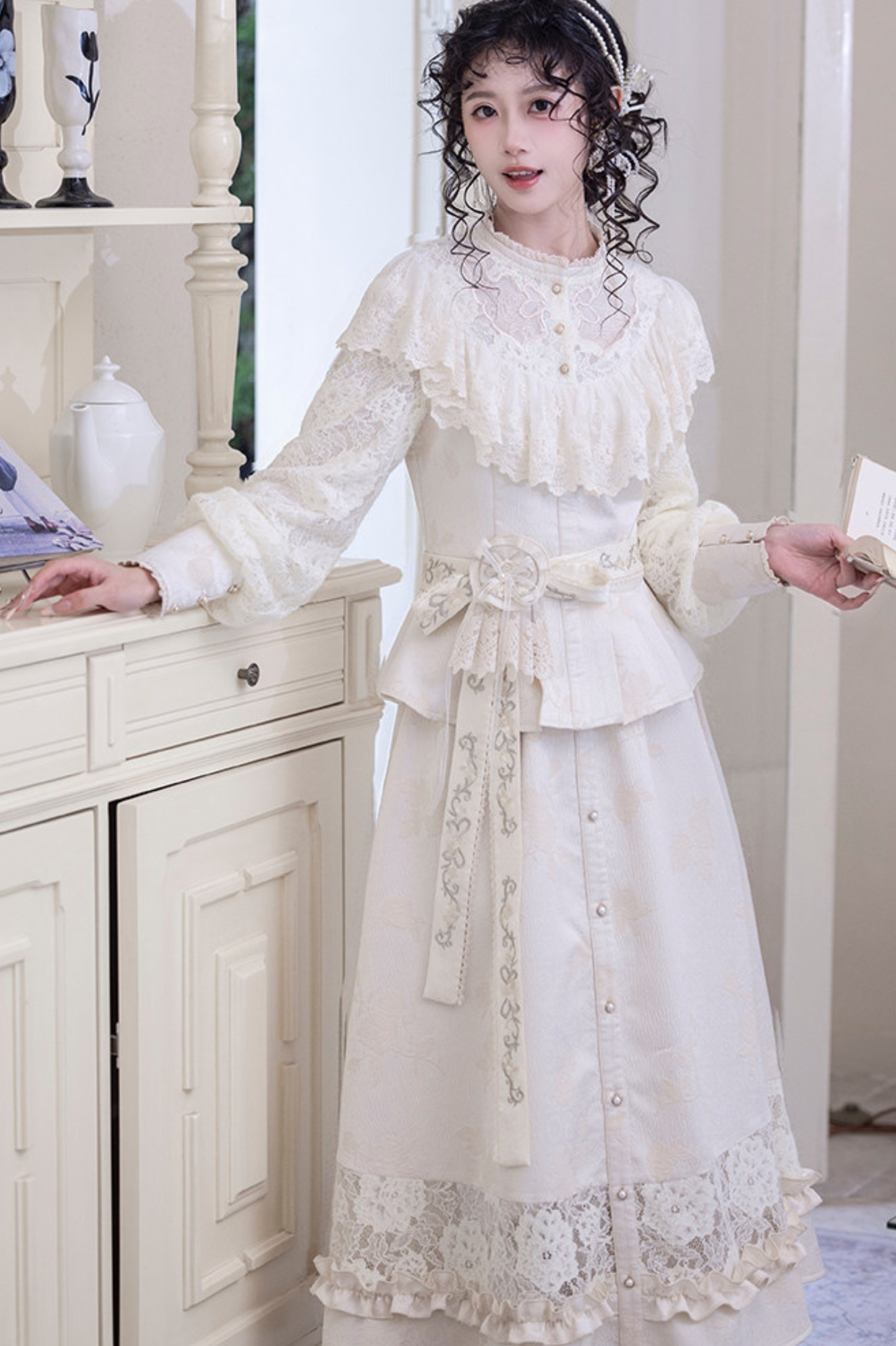 Lace Patchwork Vintage Dress