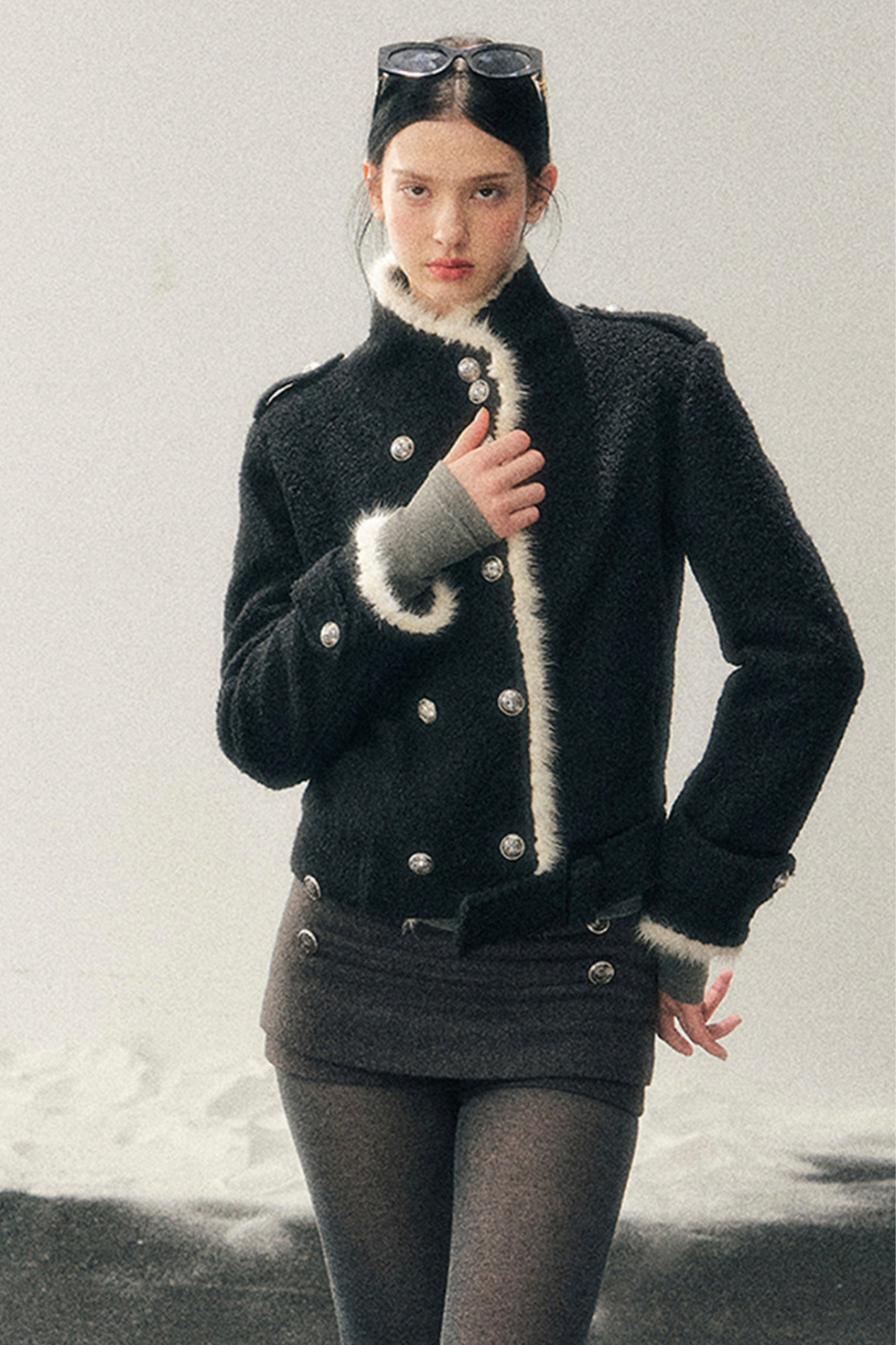 Chic Edgy Double Coat