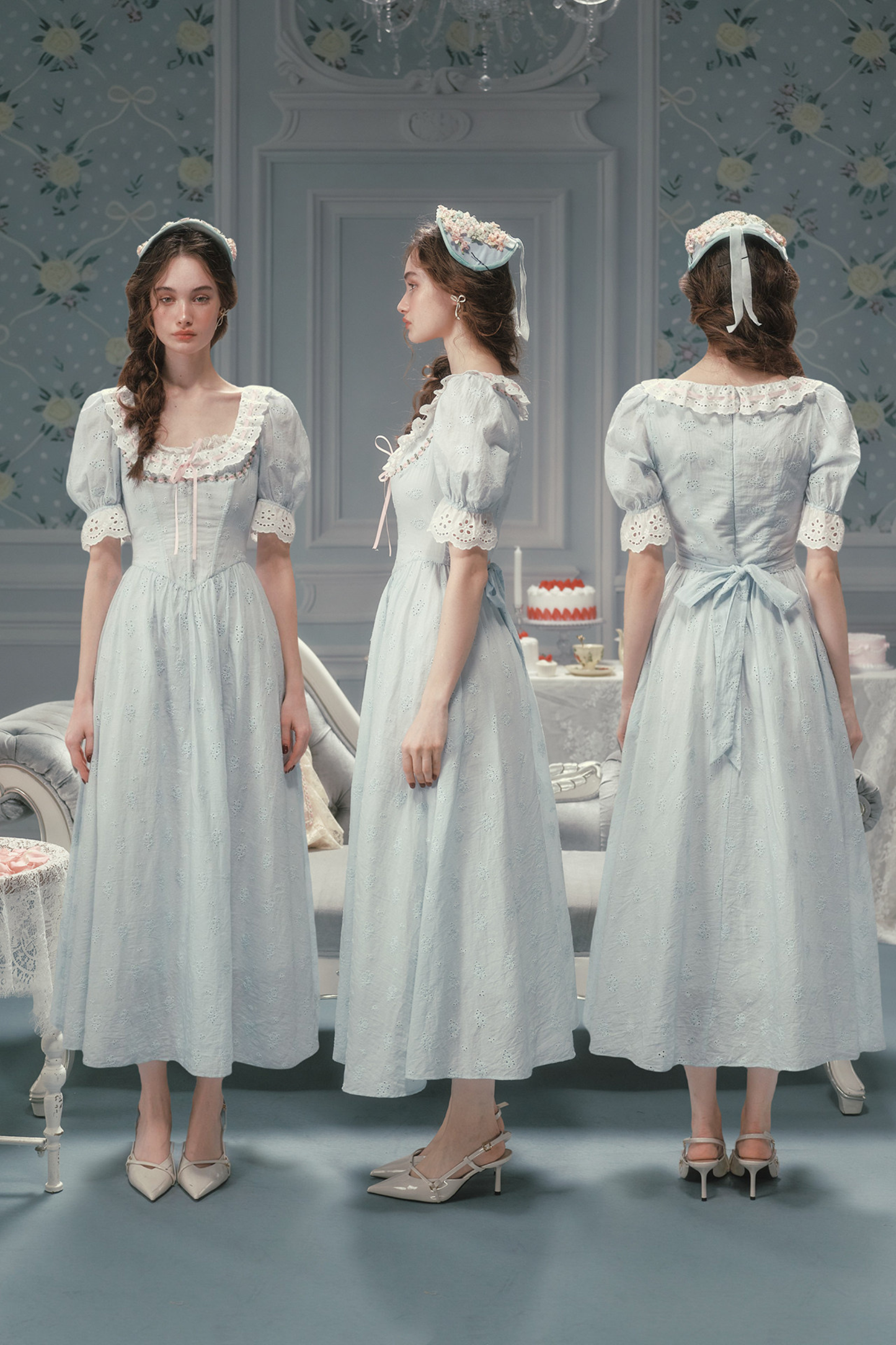 Élysée Cotton Fishbone Dress