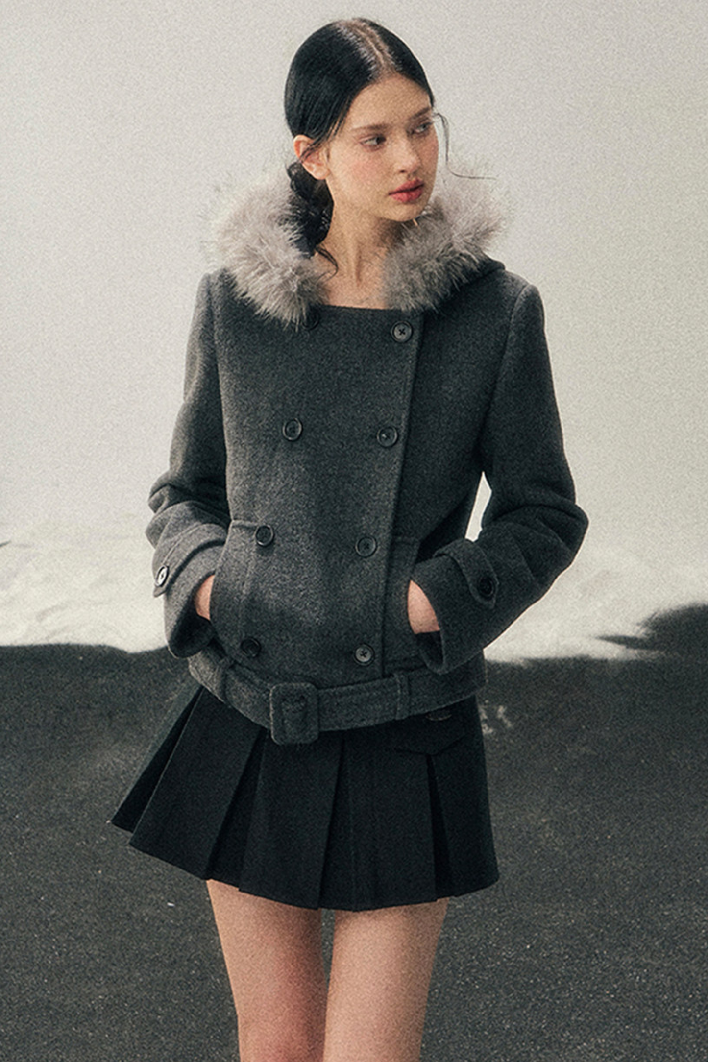 French Hepburn Fur Jacket + Skirt