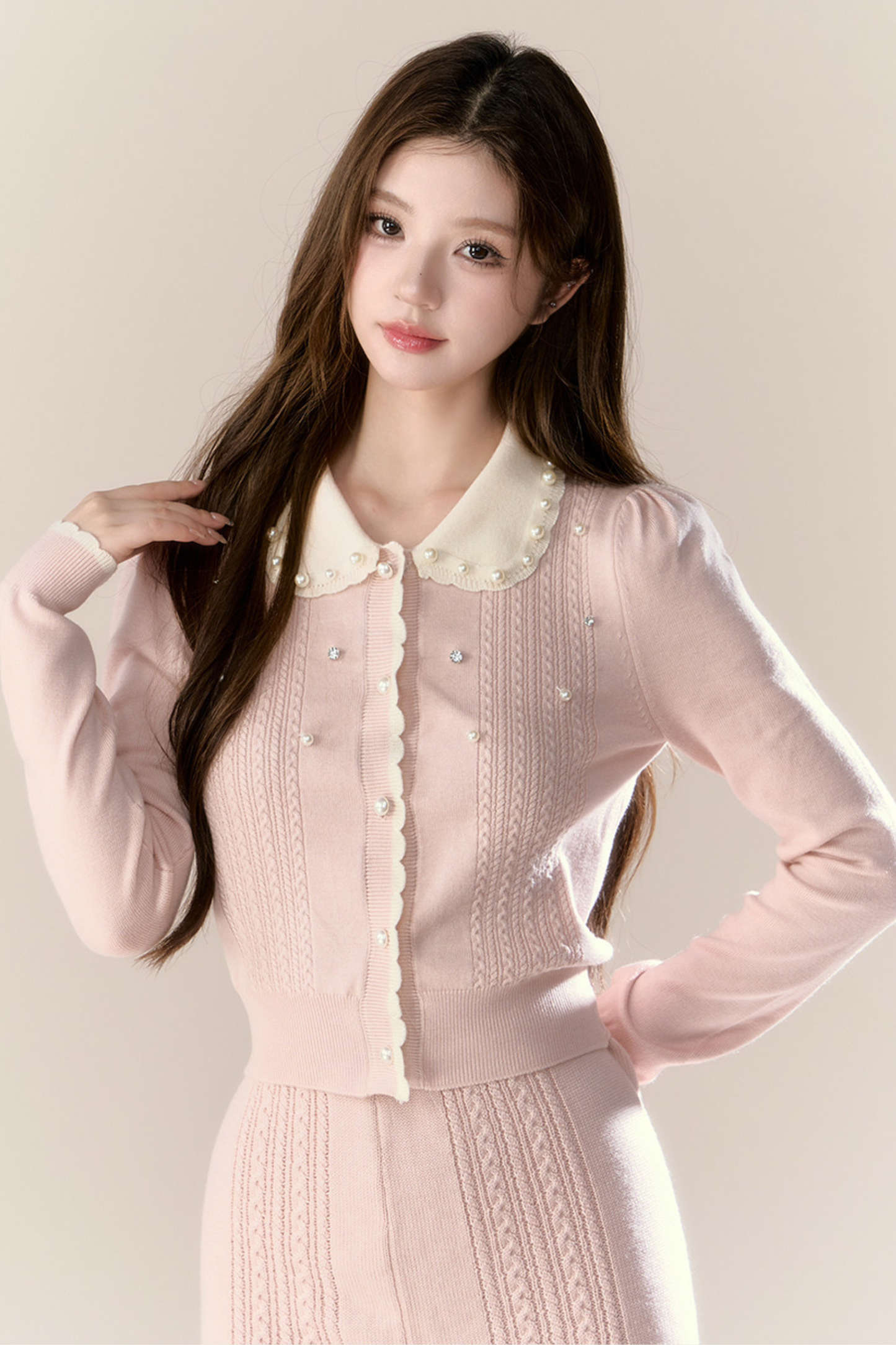 Sweet French Knit Top + Tight Skirt
