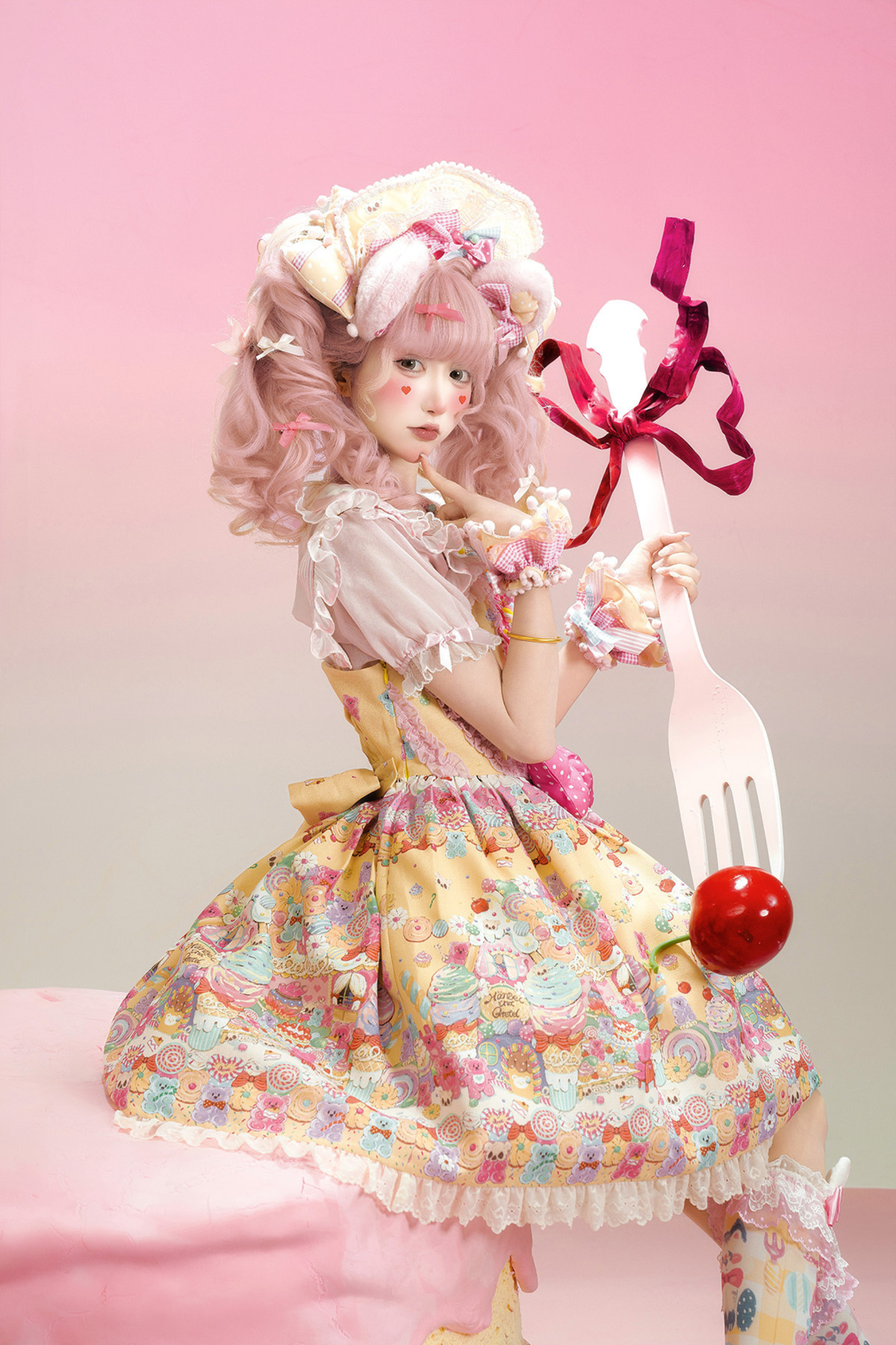 Sweetheart Candy Suspender Skirt + Jumper Skirt