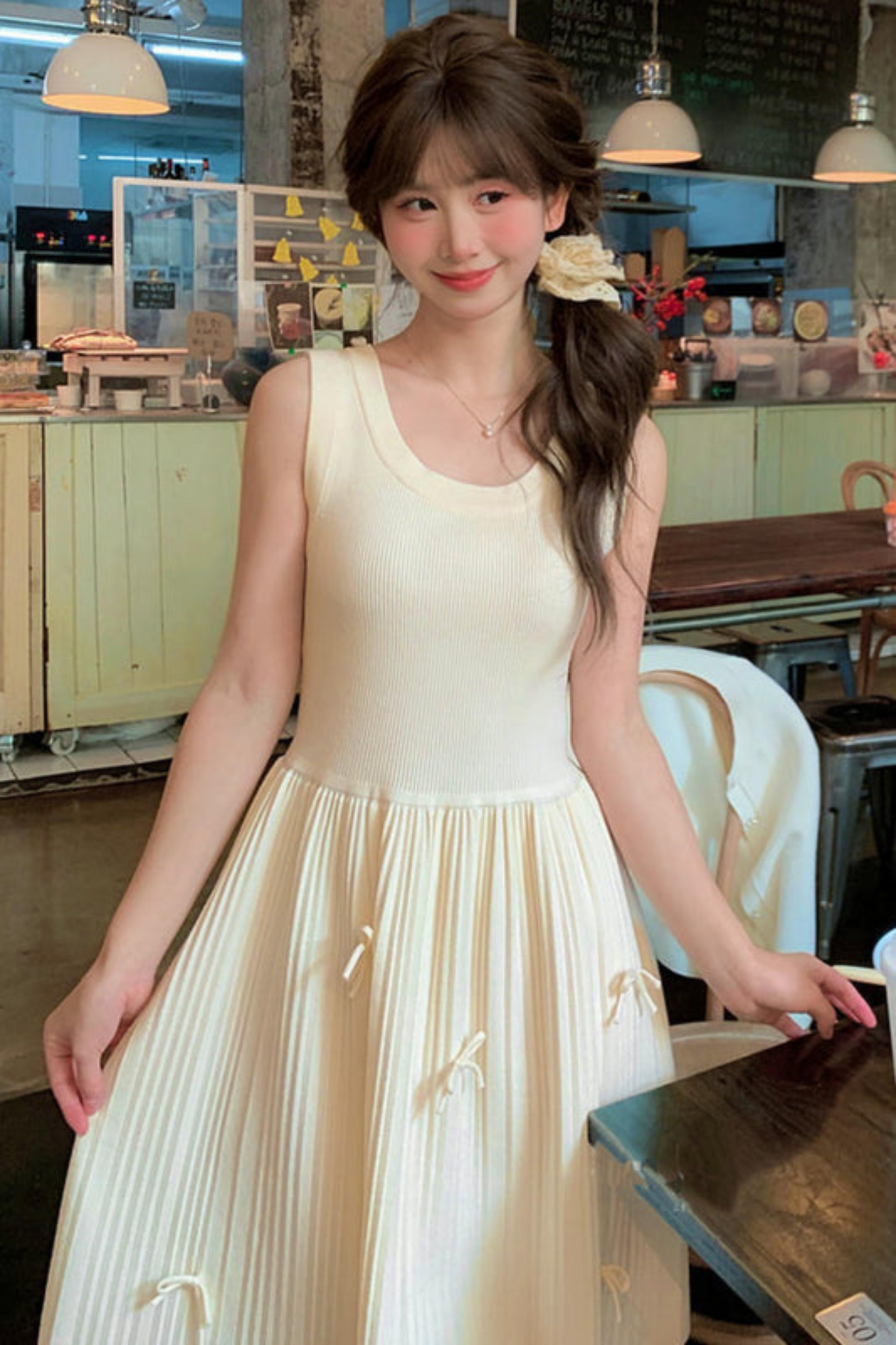 Princess Bow Sleeveless Dress