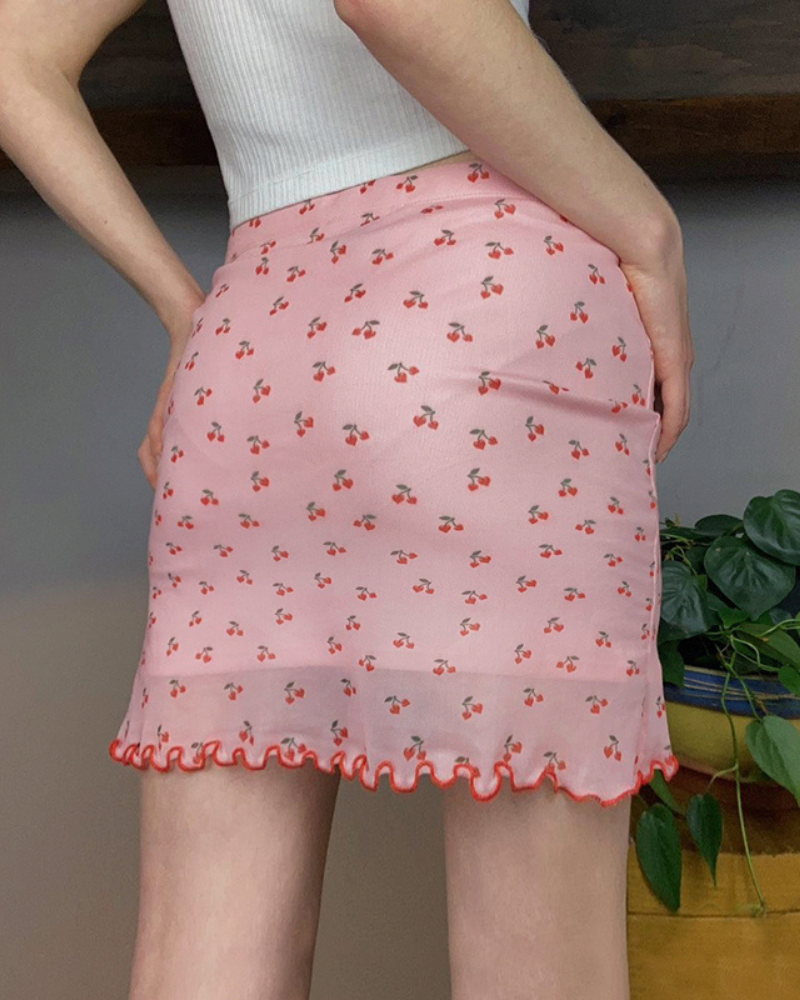 Summer Cherry Sweet Skirt